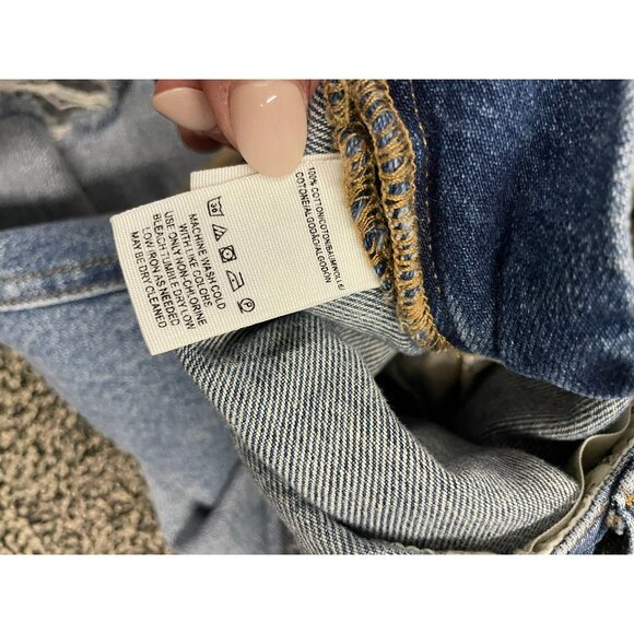 Free People Distressed Crop Overalls- sz28 - Picture 7 of 9